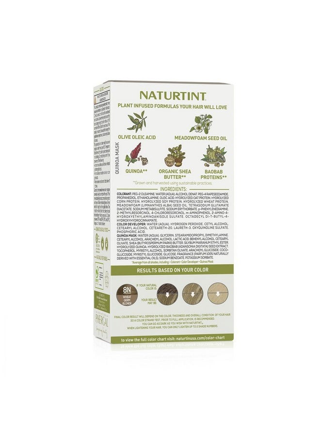 NATURTINT Naturtint 8N Wheat Germ Blonde Permanent Hair Color (Pack of 6), Ammonia Free, Vegan, Cruelty Free, up to 100% Gray Coverage, Long Lasting Results (Packaging may vary)  - Image 5
