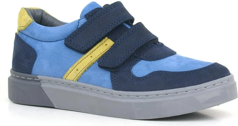 راكربلاس Leather Navy Blue Velcro Boys Sports Shoes
