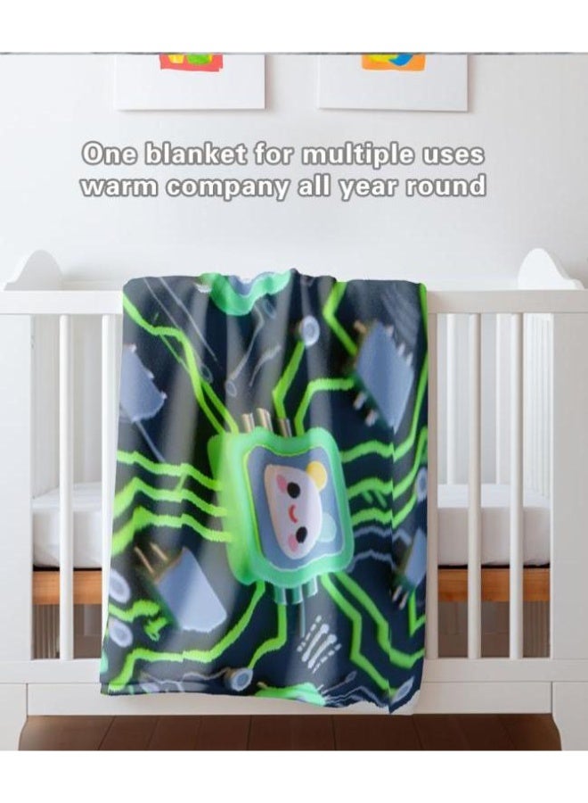 general Baby and children's cartoon flannel thin blanket (warm and comfortable, suitable for sleep, game use) 70cm*100cm - Image 4