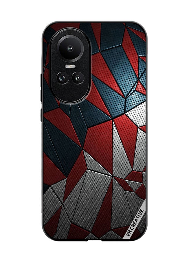 VR CREATIVE Protective Case Cover For Oppo Reno 10 Abstract Design Multicolour - Image 1