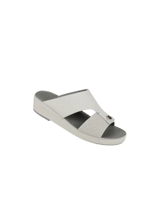 بارجيل أونو 008-3716 Barjeel Uno Mens Arabic Sandals BS 35 Light Grey