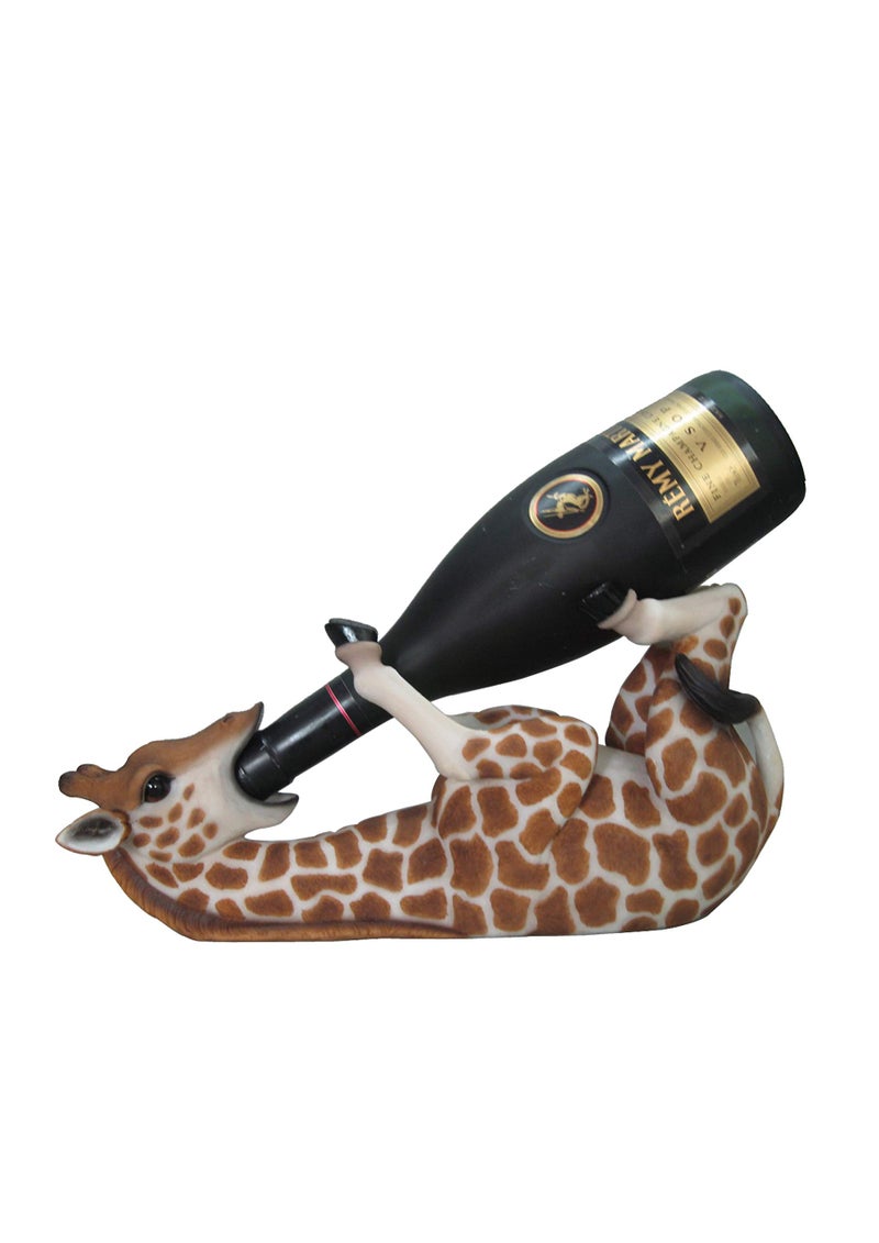 DWK Tall Drink Giraffe Decorative Table Top Wine Bottle Holder Home Bar Decor Wine Accessories Kitchen Organization Great Gifts for Her 135