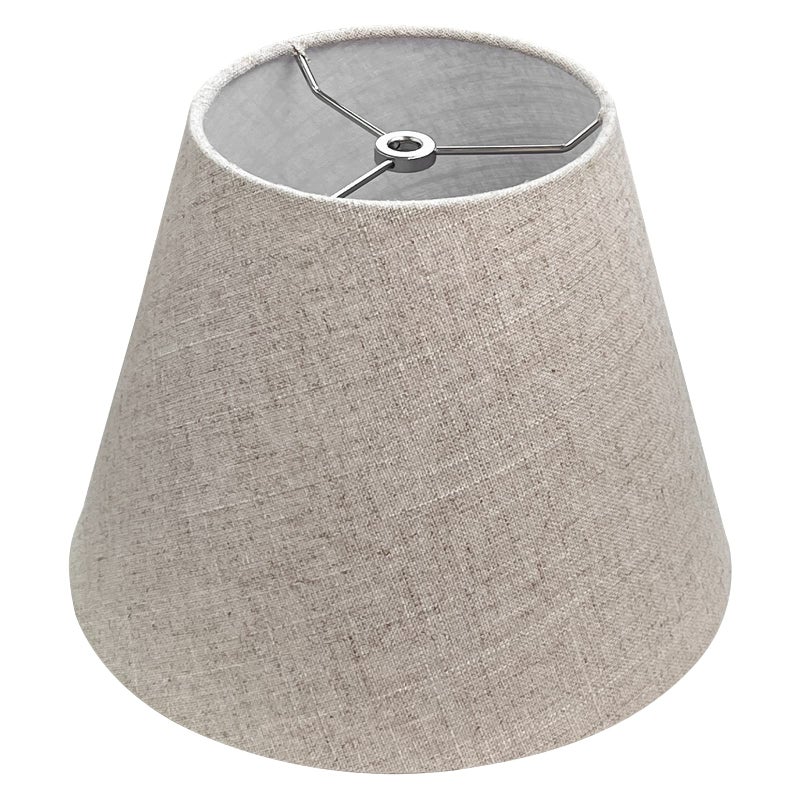 Tootoo Star Barrel White Small Lamp Shade for Table Floor Lamps Replacement, 6x10x7.5 Inch, Fabric Cloth,Spider Model (Brown) - Image 1