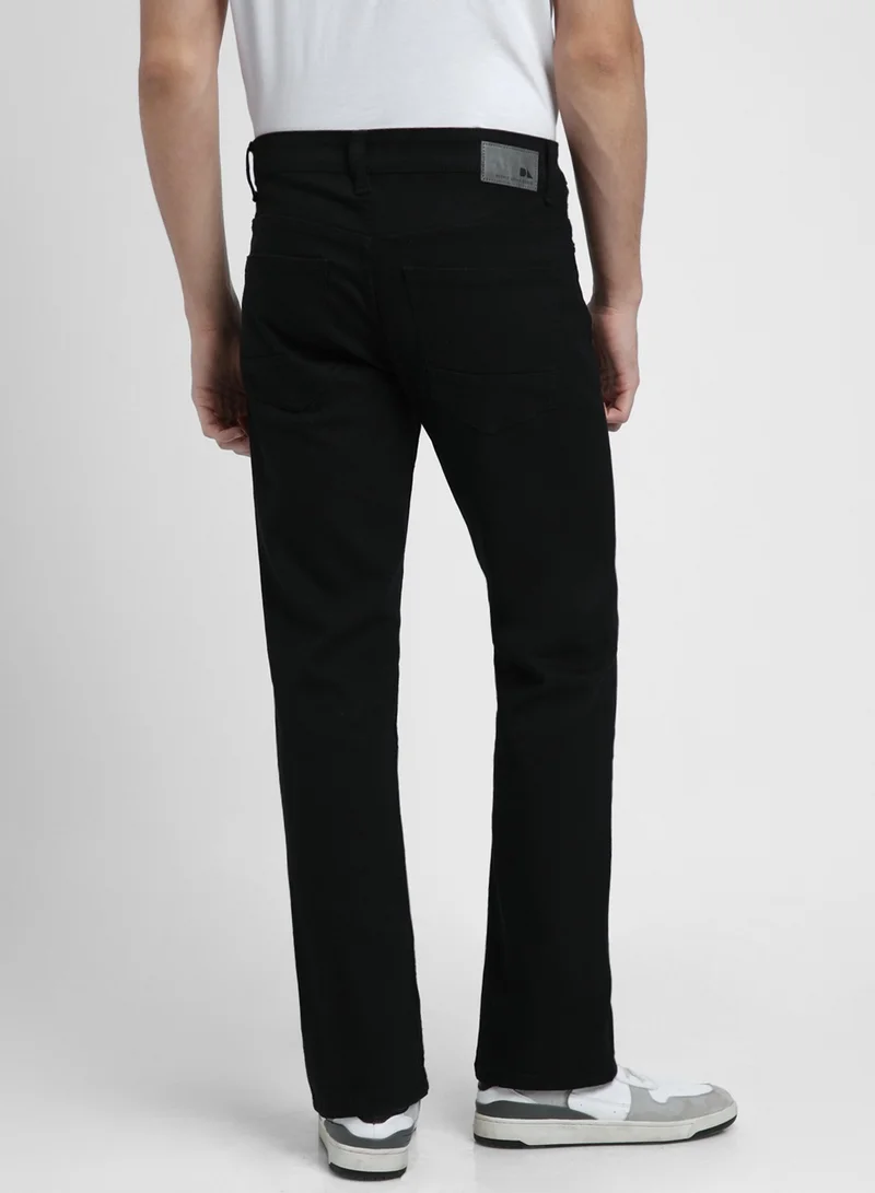 Dennis Lingo  Bootcut Black Men's Jeans with Button & Zip Closure (Cotton Poly Stretch) for Men | Best Price UAE