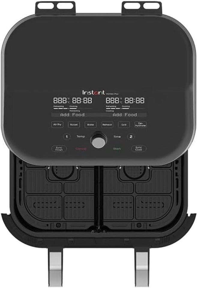 Instant Vortex Plus VersaZone Air Fryer with ClearCook, 8.5L 1700W Large Double Air Frying Drawers Smart Programmes Air Fry, Bake, Roast, Grill, Dehydrate, Reheat, 2 Years Manufacturer's Warranty - Image 4