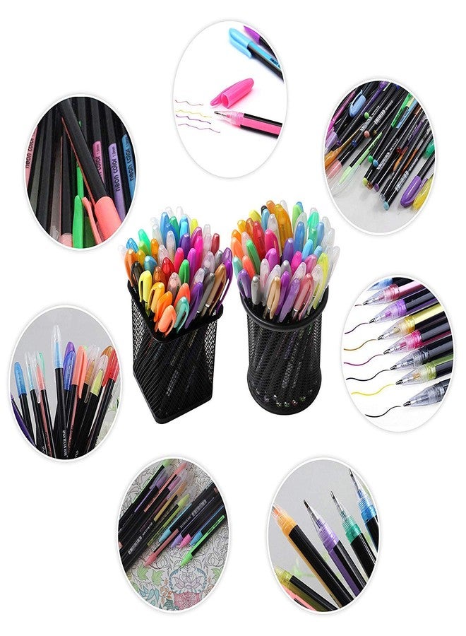 Asera Metallic Neon Gel Pens Set good gift For Coloring Sketching Painting Drawing for Kids (Set of 12 Metal Pens) - Image 5