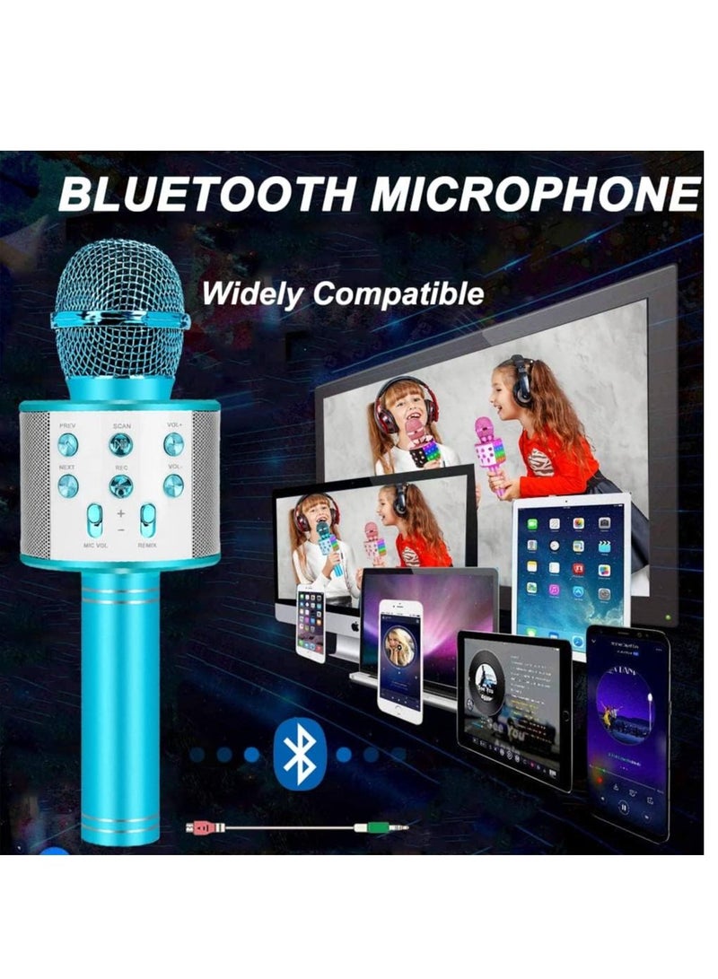 Bluetooth Karaoke Microphone Wireless,Portable Singing Microphone for Kids Adults,Karaoke Machine for Kids Toys,Birthday Gifts Ideas for 3 4 5 6 7 8 9 10 11 12 Year Old Girls Boys Teens - Image 3