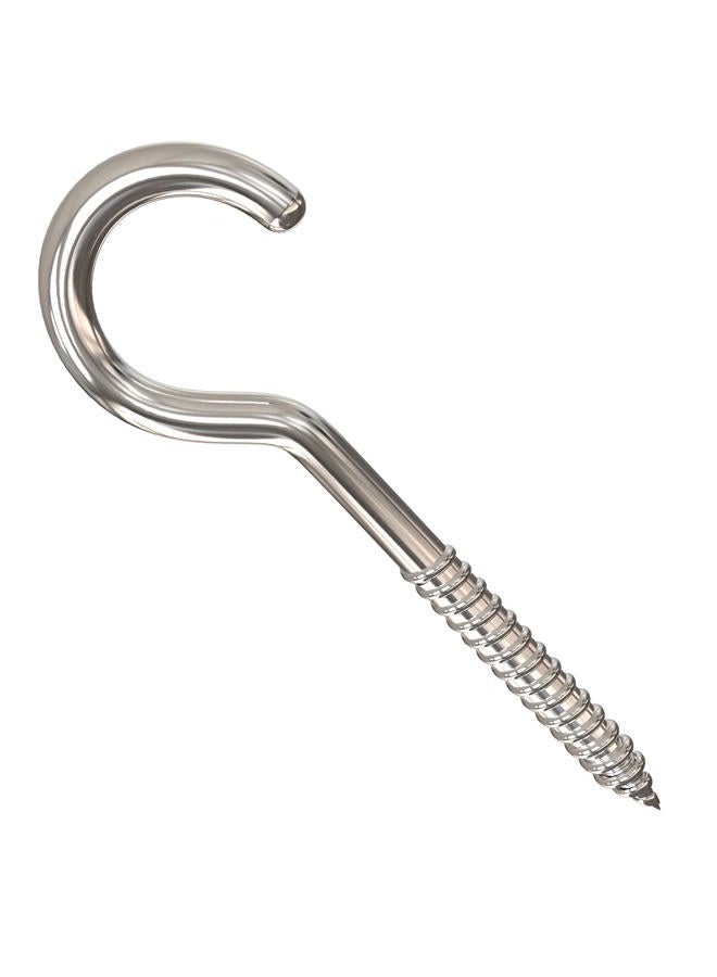 Axe Sickle 3 Inch Heavy Duty Large Screw Hook Ceiling Hook Cup Hook Silver 20 Pcs - Image 4