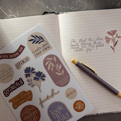 DiverseBee Inspirational Christian Stickers, 88pcs Motivational Jesus Bible Stickers for Water Bottles, Laptops, Waterproof Vinyl Faith Decal Pack, Religious Gifts for Women, Men, Kids (Fearless) - Image 2