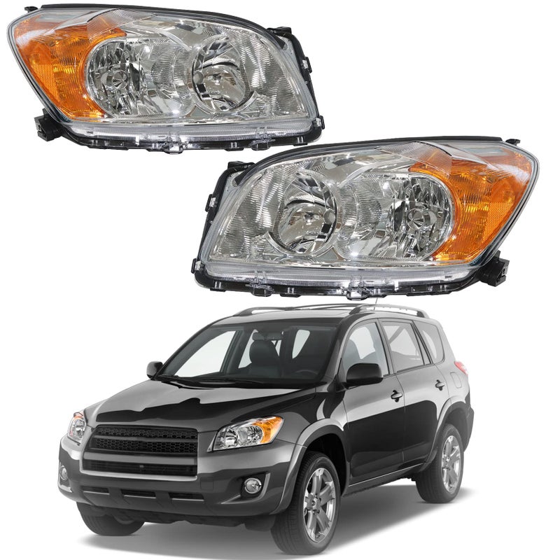 مجموعة مصابيح أمامية هالوجين بديلة لسيارة RAV4 المحدودة إصدار اليابان 2009 2010 2011 2012 الجانب الأيسر والأيمن TO2502190 TO2503190