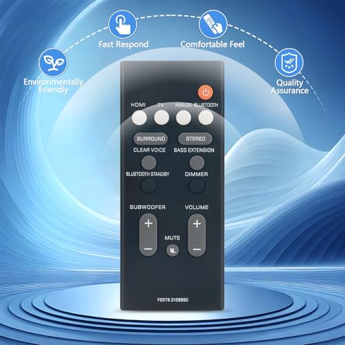 Beyution FSR78 ZV28960 Replace Remote Control Work for Yamaha Soundbar ATS-1060 ATS-1070 YAS-207BL YAS-106 YAS-207 YAS-107 YAS-108 YAS-CU207 Home Audio Speaker - Image 4