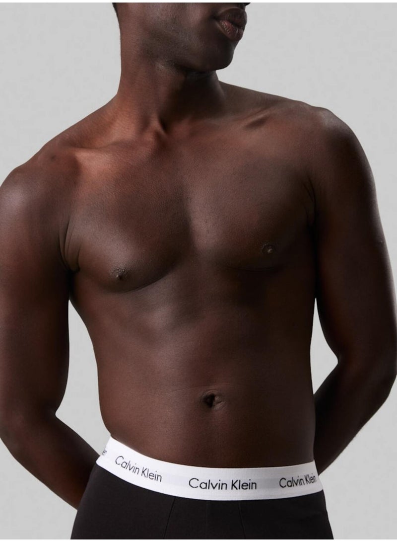 كالفن كلاين طقم 3 سراويل داخلية قصيرة - كوتون ستريتش - Image 4