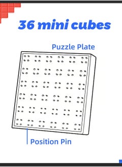 GANCUBE GAN Mosaic Cube, 6x6, 36 Pc 3x3 Mini Cubes with Puzzle Plate, with Puzzle Plate, Magic Cube Puzzle Toy for Kids Adults  - Image 2