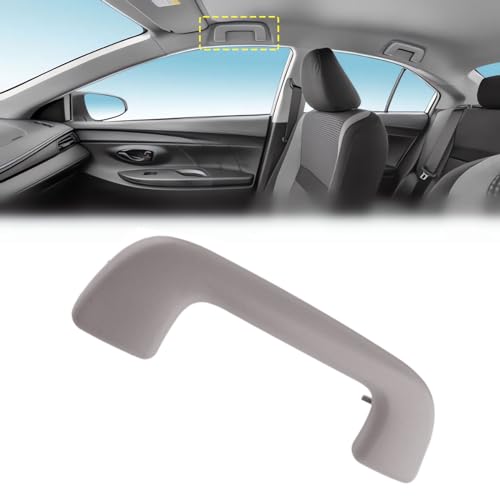 YUNHECAM Auto Roof Pull Safety Handle Front Left Right Sides Fit for Toyota Corolla 4Runner Rav4 Highlander Yaris Vios 2003-2021 Front Grab Rail Ceiling Armrest Handrail Without Hook Grey - Image 1