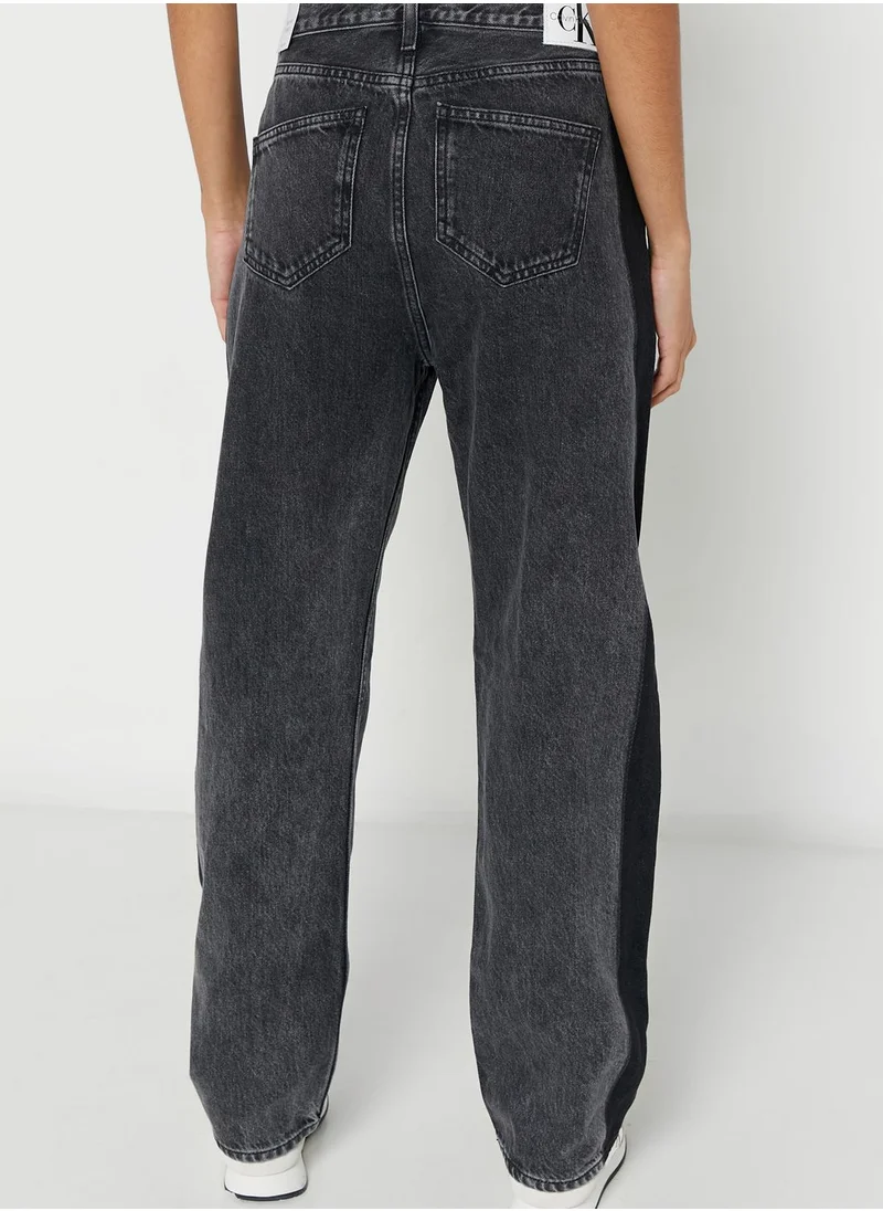 Calvin Klein Jeans High Waist Colorblock Jeans