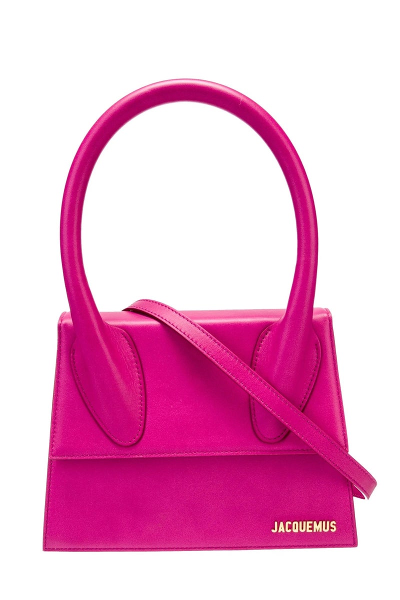 JACQUEMUS Leather Chiquito Moyen Handbag With Crossbody Strap - Image 1