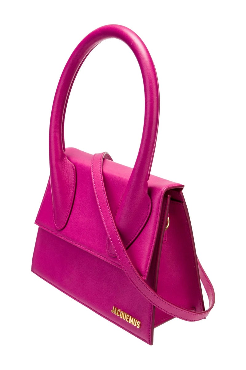 JACQUEMUS Leather Chiquito Moyen Handbag With Crossbody Strap - Image 2