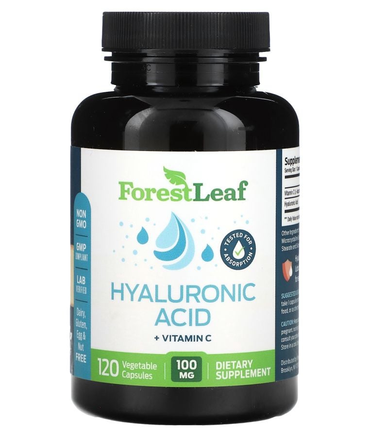 Hyaluronic Acid 100 mg 120 Vegetable Capsules