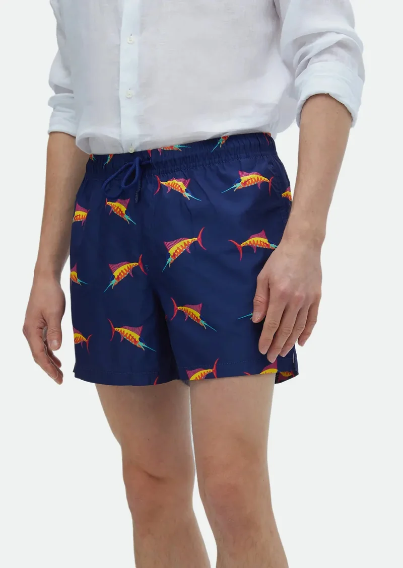 رامسي ملابس سباحة باللون الأزرق الداكن