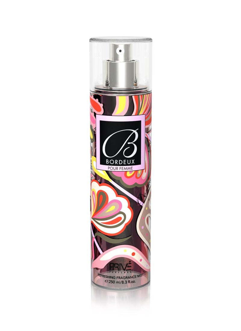 PRIVE Prive Bordeux Body Mist for Women 250ml 
