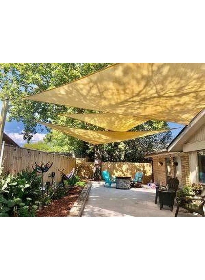 GreenLife GreenLife SHADE NET SQUARE 10 FEET X13 FEET Tent - For UV RESISTANT 90% BLOCK SUNLIGHT NET FOR ROOFTOP , GARDEN, BALCONY 4 SIDE CLIP  (Beige)  - Image 2
