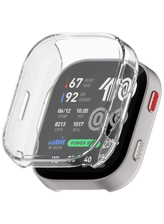 حالة 1pcs لـ Amazfit Bip Max A2568 مع حامي الشاشة ، TPU مرنة مقاومة للصدمات غطاء الخدش متوافق مع Bip Max Smartwatch (واضح) - Image 5