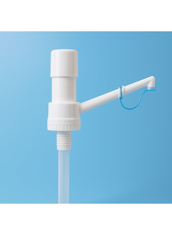 Manual Water and fuel Dispenser Pump – Universal Bottle-Top Design, Durable White Plastic, Compatible with 5–6 Gallon Containers, Suitable for All Types of Liquids Include Oil and Hard Liquid