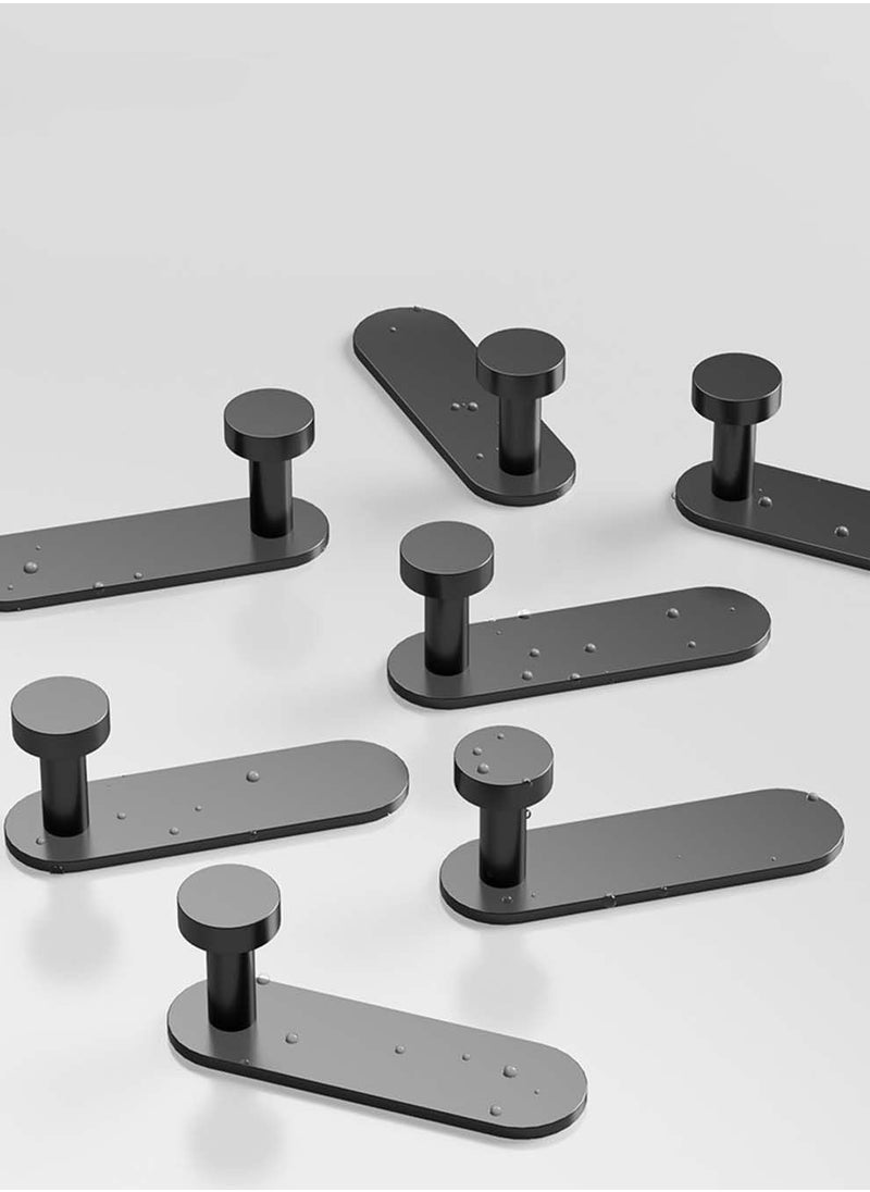 MIXDE 6-Piece Self Adhesive Hook,Gun Grey Towel Hooks,Wall Hooks Self Adhesive Hooks For Bathroom Or Kitchen  - Image 3