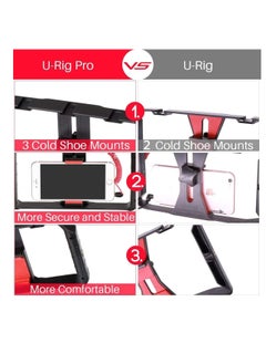 Generic Smartphone Video Rig, Film Making Case, Phone Video with Stabiliser Grip, Tripod Mount for Videomaking, Filmmaker, Videomaker for iPhone X 8 Plus, Samsung  - Image 4