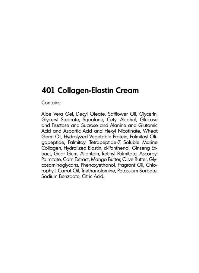 Raya - Collagen-Elastin Cream (401) | Nourishing and Moisturizing Facial Treatment for Dry Skin | Helps Reduce Fine Lines and Wrinkles | Calms, Tones, Refines, and Firms - Image 1