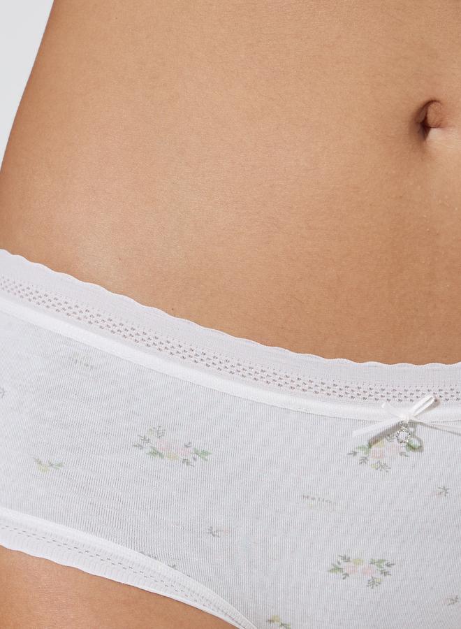 Styli Pack Of 5 - Cotton Elastane Printed Midi Brief - Image 4