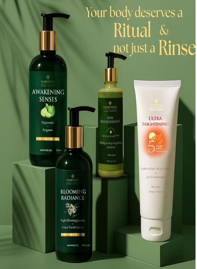 FLORENCIA Awakening Senses Luxurious Body Wash | Refreshing Bergamot & Soothing Peppermint | Invigorating Shower Gel for Energized, Uplifted Skin | Non-Stripping, Toxin-Free Formula - Image 5