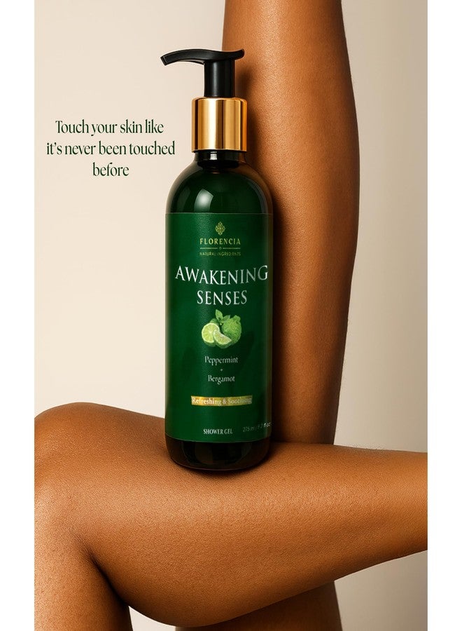 FLORENCIA Awakening Senses Luxurious Body Wash | Refreshing Bergamot & Soothing Peppermint | Invigorating Shower Gel for Energized, Uplifted Skin | Non-Stripping, Toxin-Free Formula - Image 3