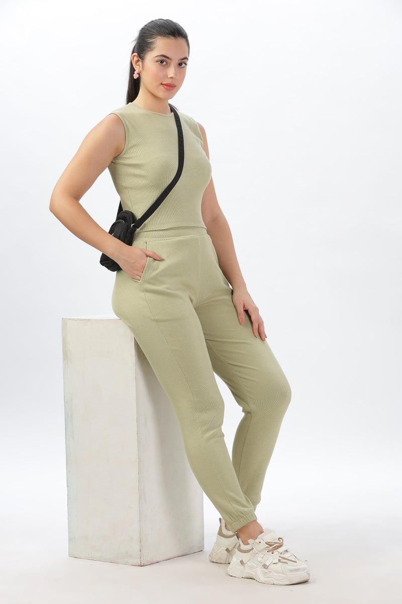 DOMIN8 Womens Coord Set - STYLISH AND COMFORT FIT - COTTON SPANDEX RIB FABRIC - Image 3