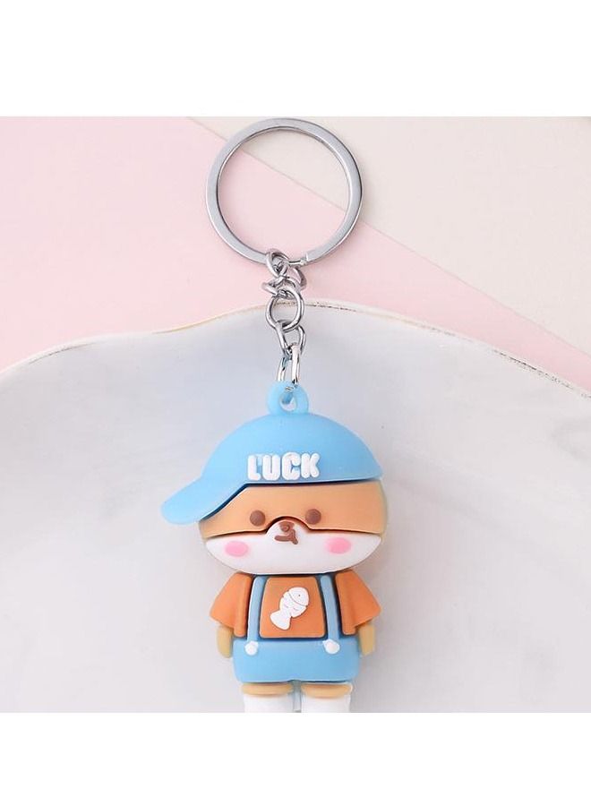 ميدالية مفاتيح كرتونية مميزة اكسسوار لطيف سلسلة مفاتيح بشخصية كرتونية