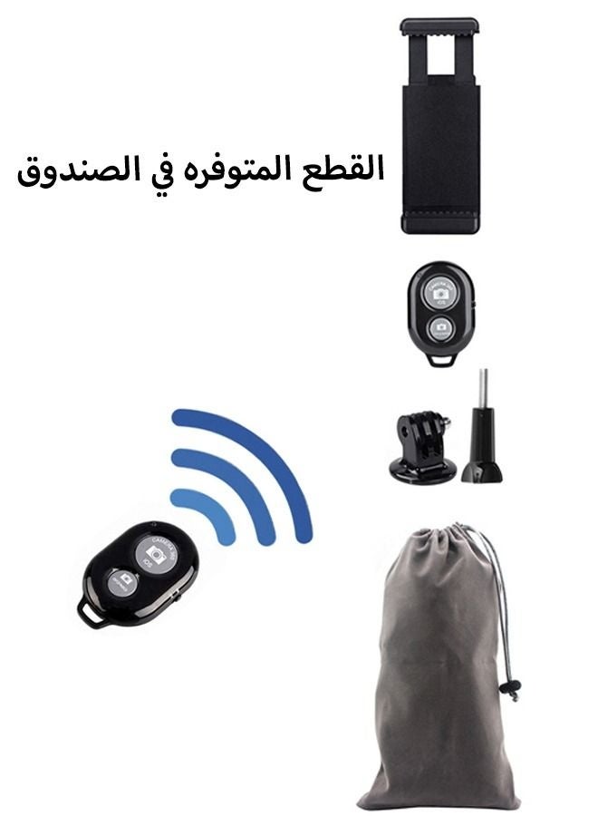 كيلا حامل ثلاثي القوائم صغير ومرن مع جهاز تحكم عن بعد يعمل بتقنية البلوتوث - حامل مكتبي لتصوير الفيديو، حامل للهاتف المحمول للتصوير الاحترافي، حامل صغير الحجم وقابل للحمل - Image 4