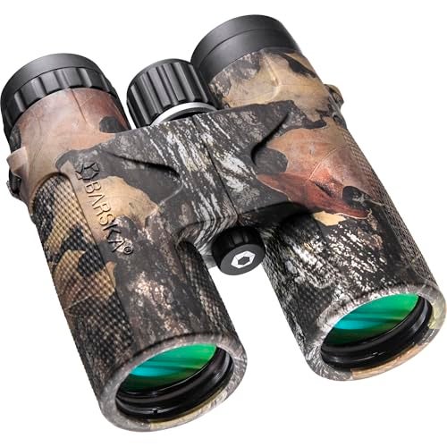 Barska Optics AB11851 10x42 WP MO Blackhawk Binoculars, Green Lens - Image 1