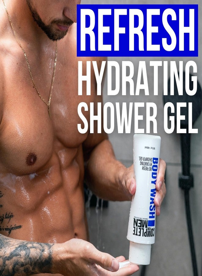 COMPLETE FOR MEN - Hydrating Shower Gel for Men: Sulfate-Free Mens Body Wash, Natural Shower Gel - Moisturizing Shower Gel for All Skin Types, Soap & Body Cleansers, Bath Gel for Dry Skin - Image 2