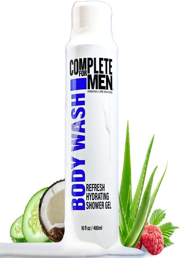 COMPLETE FOR MEN - Hydrating Shower Gel for Men: Sulfate-Free Mens Body Wash, Natural Shower Gel - Moisturizing Shower Gel for All Skin Types, Soap & Body Cleansers, Bath Gel for Dry Skin - Image 1