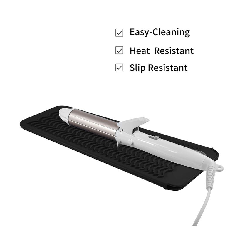 EIOKIT 2 Pack Silicone Heat Resistant Travel Pouch for Straighteners, Crimpers, Curling Wands, Flat Irons and Hot Hair Styling Tools - Image 3