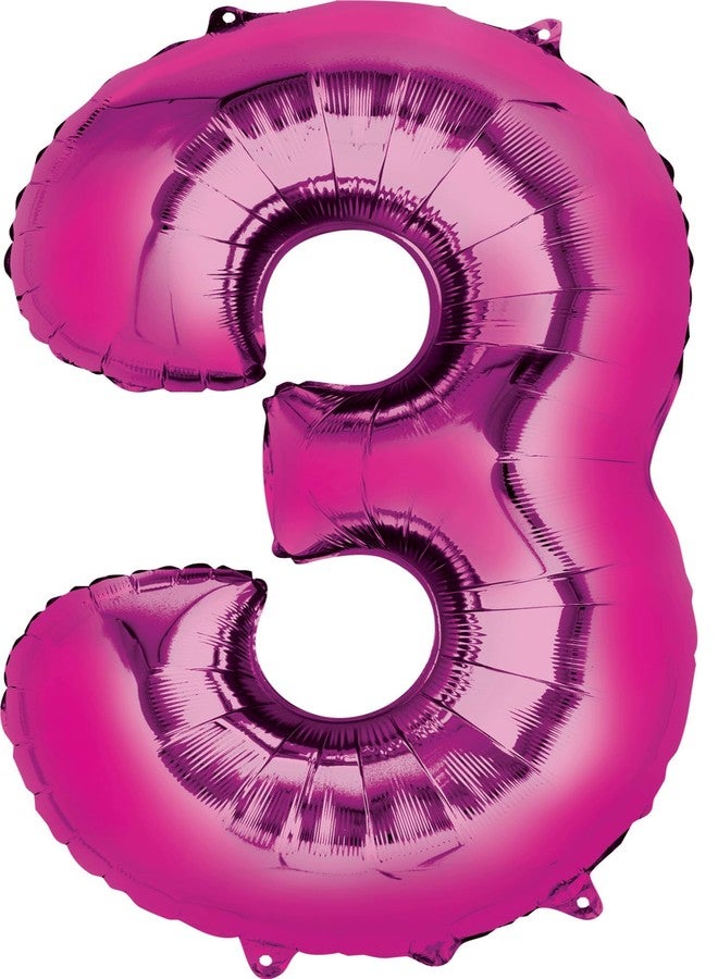 Anagram لوازم حفلة عيد الميلاد الثالث لموانا، باقة بالونات 7 قطع للتزيين - Image 3