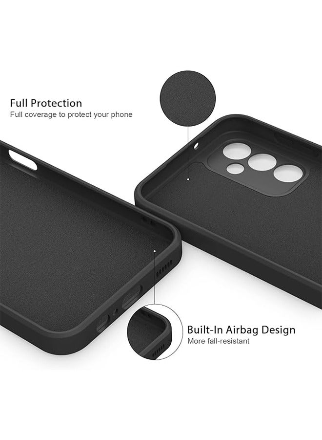 Compatible with Samsung A14 5G Case Liquid Silicone Case Full Body Protective Cover Shockproof Slim Phone Case Anti-Scratch Soft Microfiber Lining - Image 3