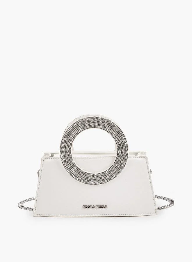 Flora Bella By Shoexpress FLORA BELLA DIAMANTE  HANDLE BAG WITH DETACHABLE SHOULDER CHAIN STRAP Ramadan Collection