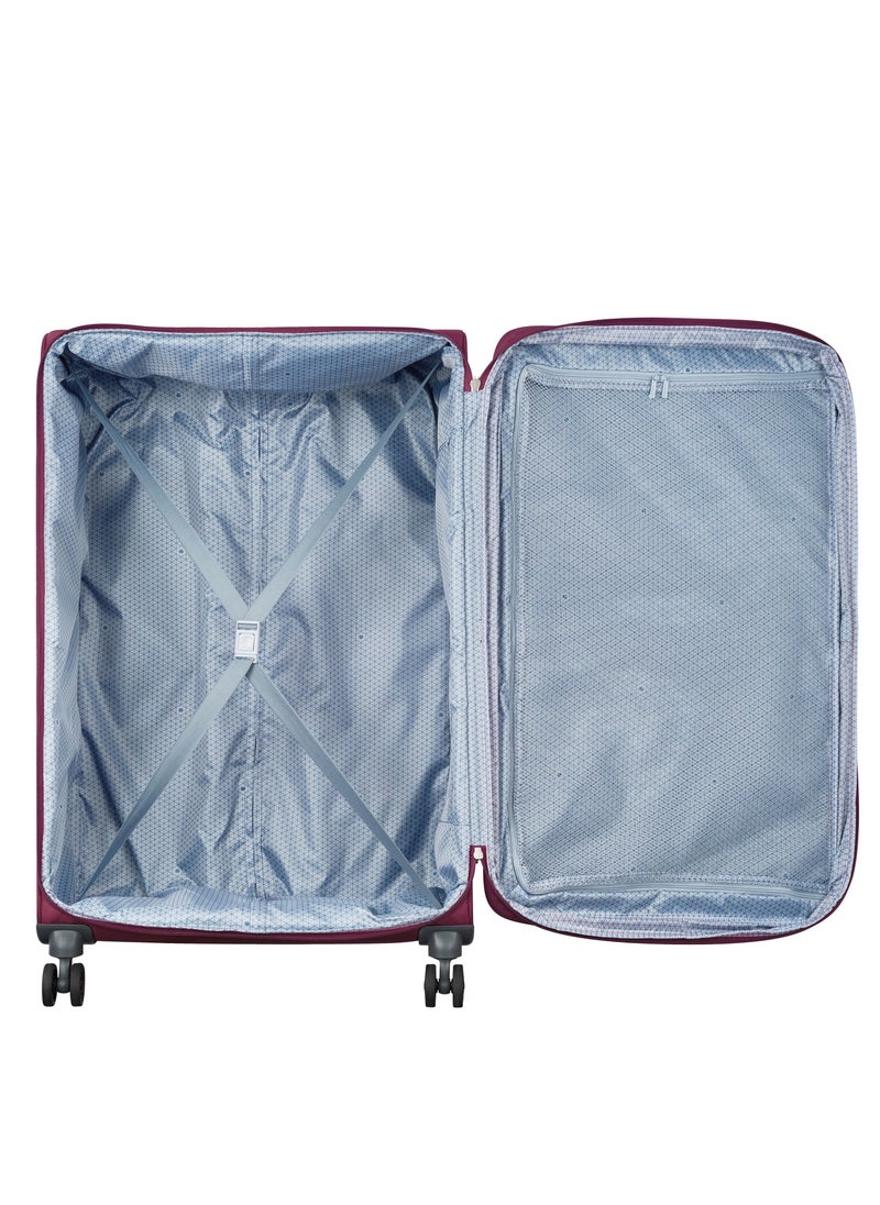 DELSEY Paris - Maringa 82cm Softcase 4 Double Wheel Expandable Check-In Luggage Trolley Case Purple - Image 1