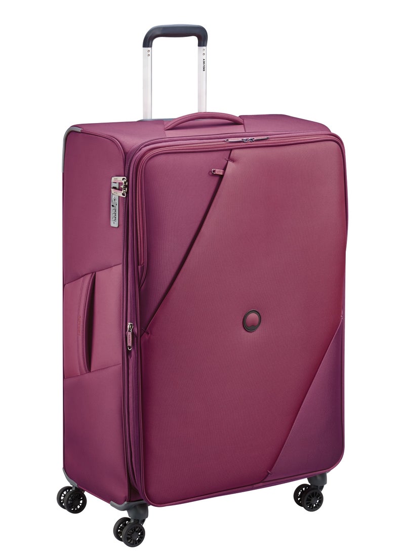 DELSEY Paris - Maringa 82cm Softcase 4 Double Wheel Expandable Check-In Luggage Trolley Case Purple - Image 1