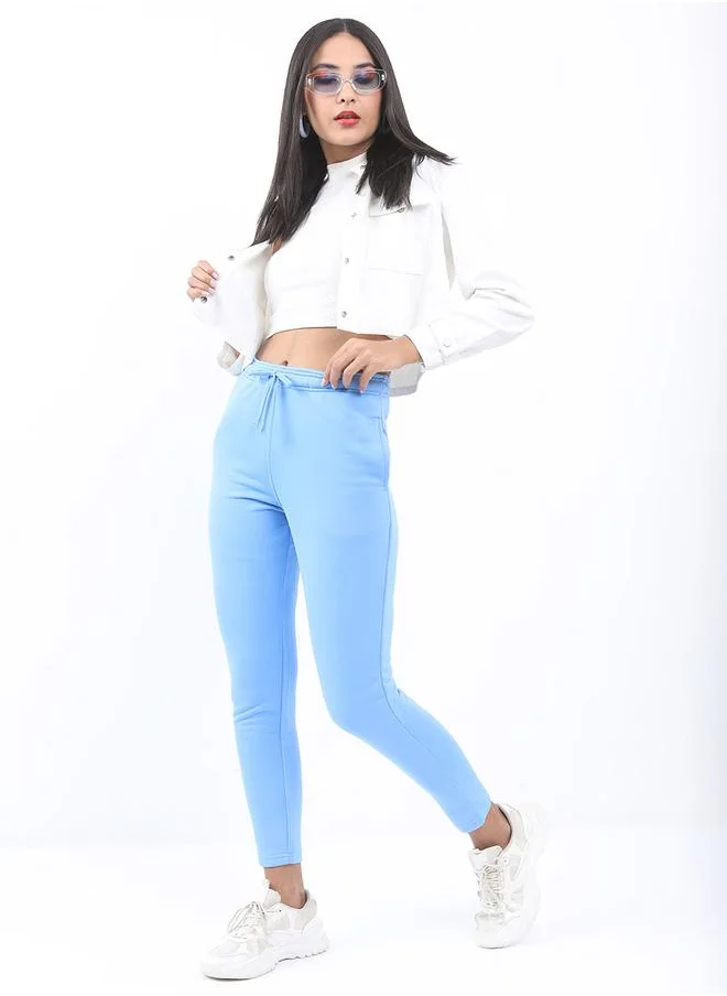 كيتش Solid Mid Rise Jogger with Drawstring by Styli