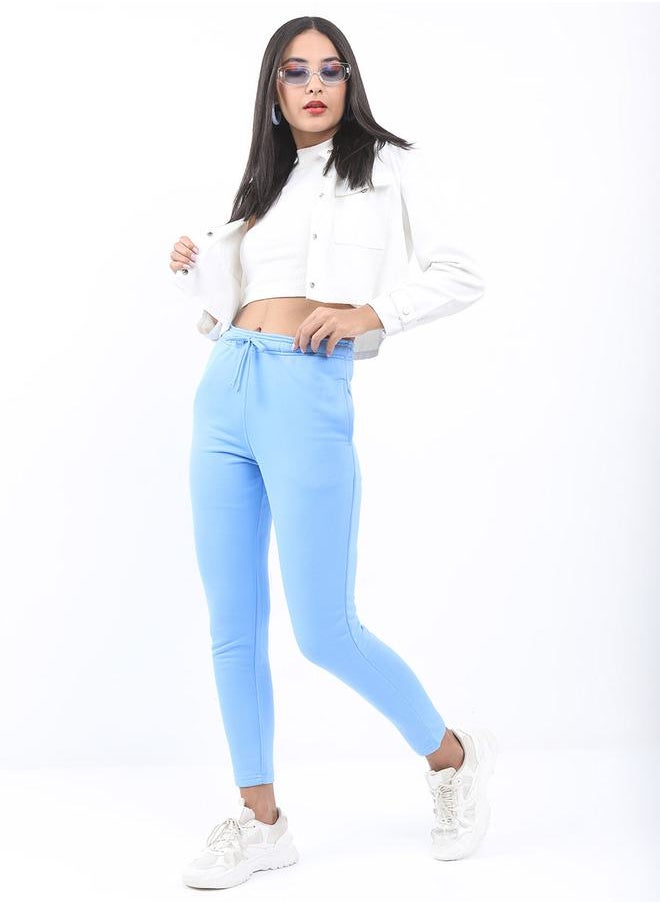 Ketch - Solid Mid Rise Jogger with Drawstring by Styli - Image 1