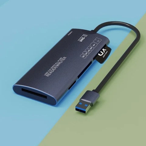 Card Reader USB Wired Multi Portable Portable Card Reader Tf/sd/ms/m2/xd/cf Card Memory Stick Plug and Play ZR802