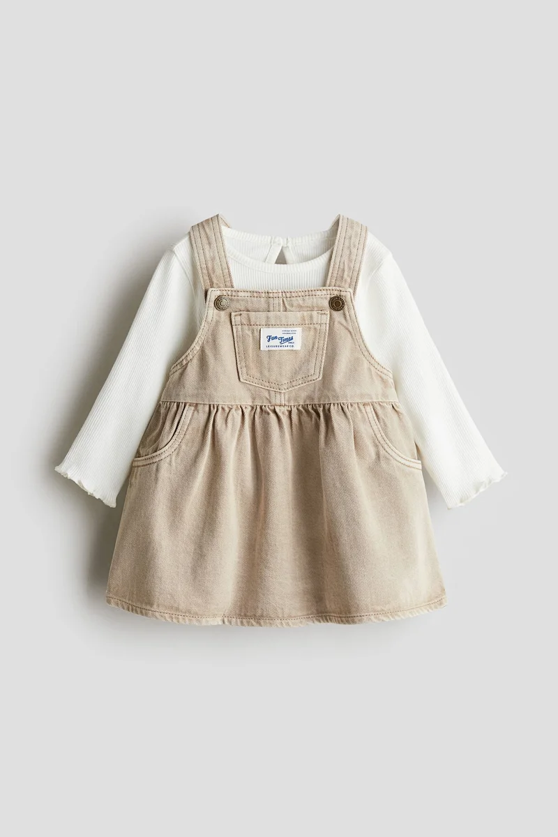 H&M Denim Pinafore Dress