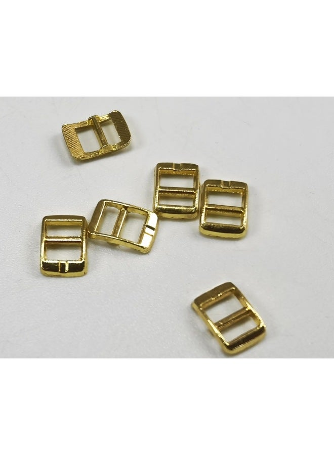 Buckle Mini Long Square Strap Bjd Doll Japanese Buckle Metal Buckle Belt Buckle Accessories Doll Clothes 4mm Buttons-Height:10 Gold Needles  - Image 5